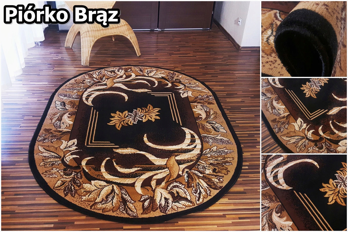 Solid Woven Carpet with Hair Oval BCF Alfa 150x210 OVAL Carpets Brand Alfa