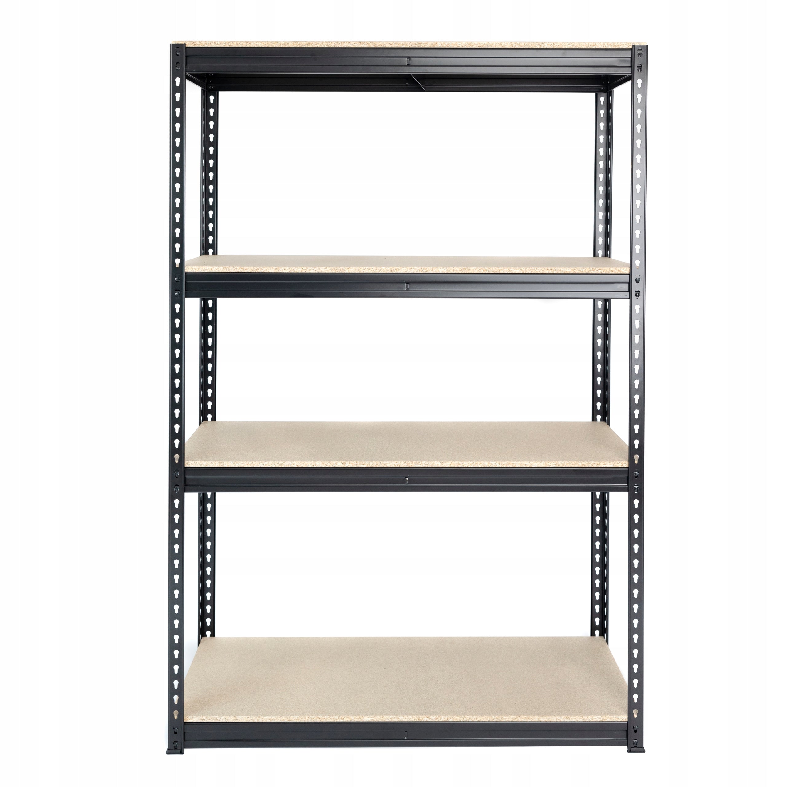 Solid metal bookcase strong 180x120x40 4x600kg black 15mm loft board Manufacturer code HD12040-4 regał