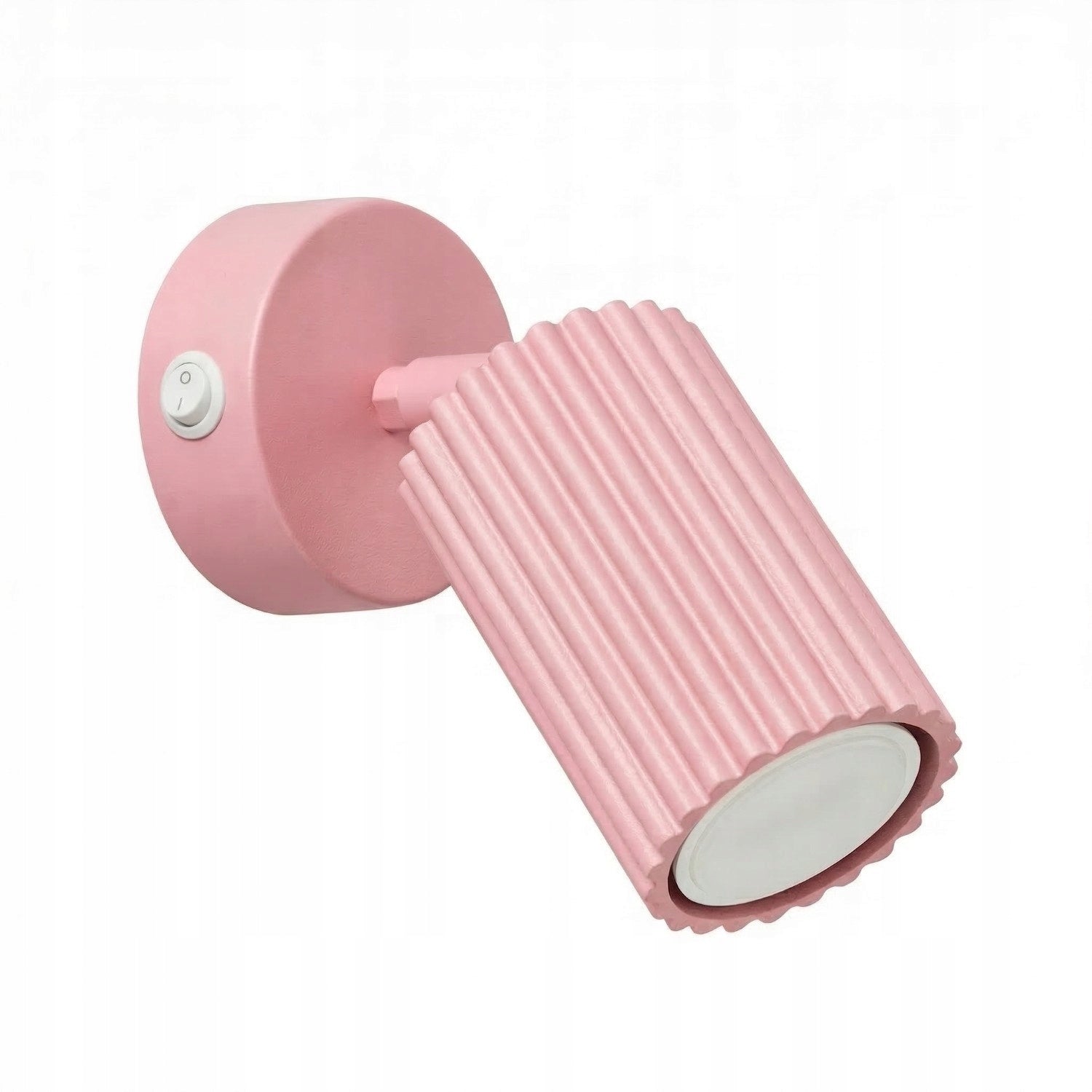 Sollux Lighting CARBON wall sconce pink grooved GU10 10W