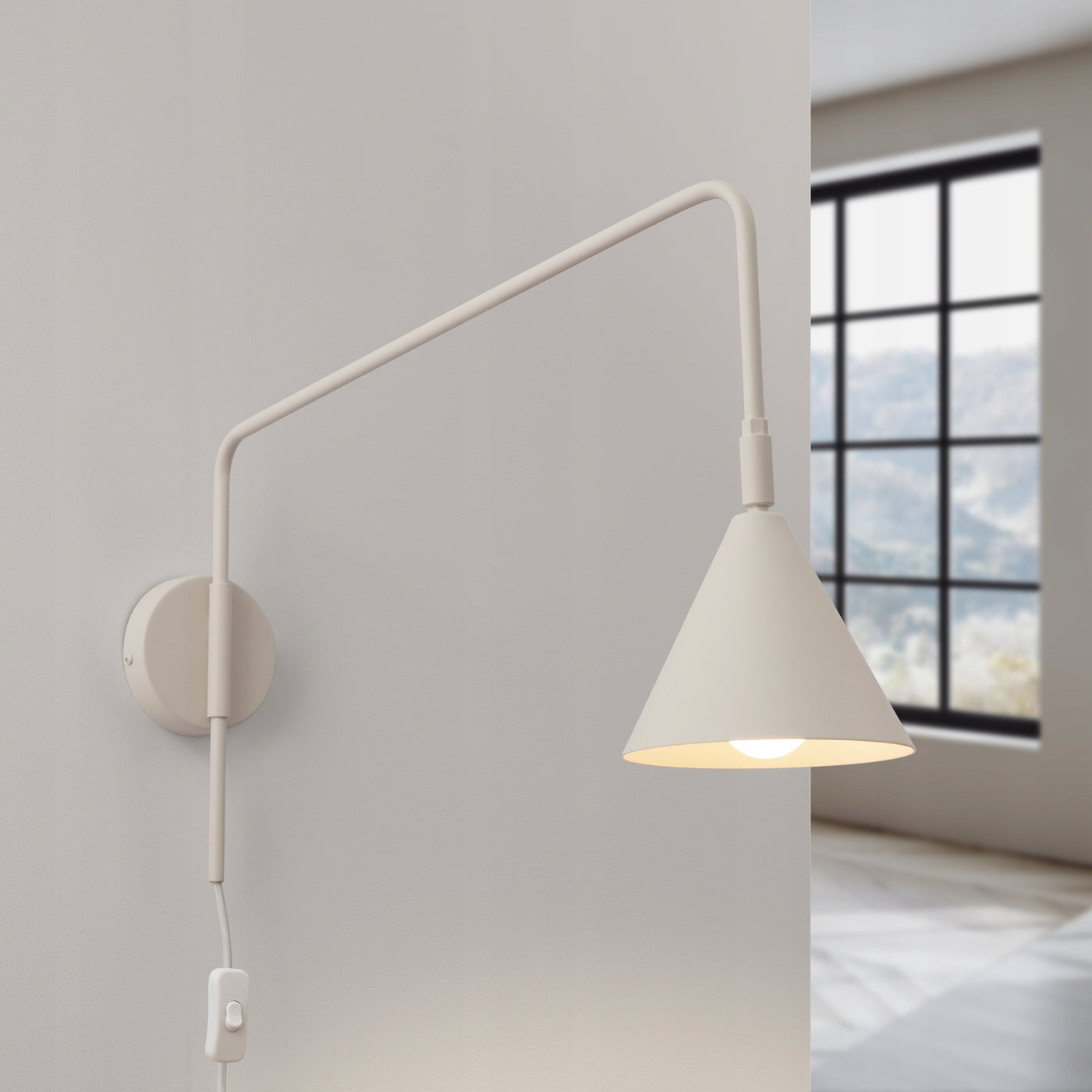 Sollux NOX E14 Wall Lamp - Beige/White Color beige