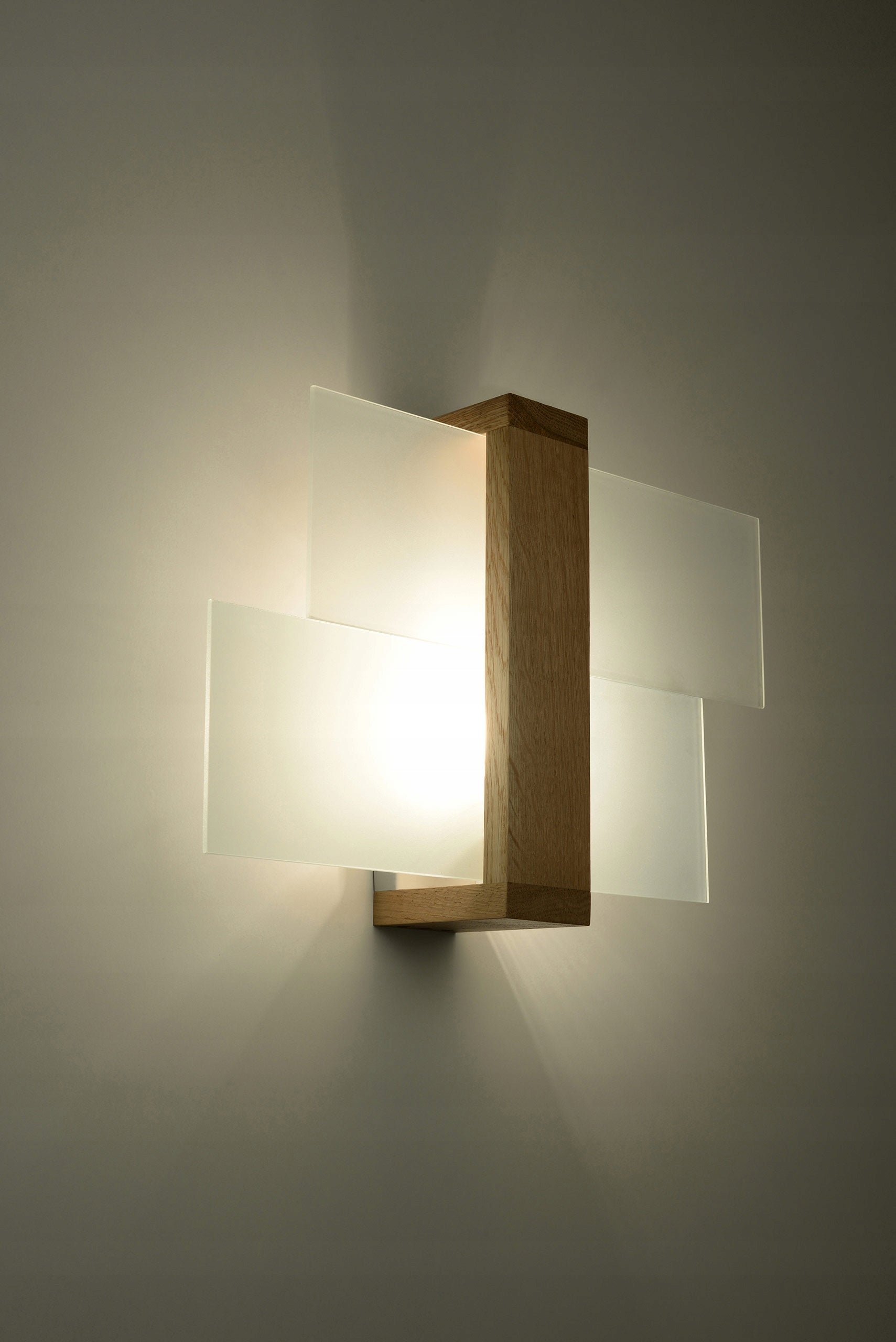 Sollux Wall lamp FENIKS 1 E27 - natural wood Color clear beige white