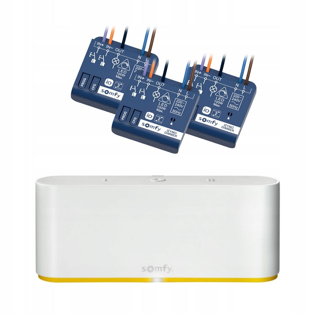Somfy TaHoma Switch + 3x Izymo receiver for smart home lighting