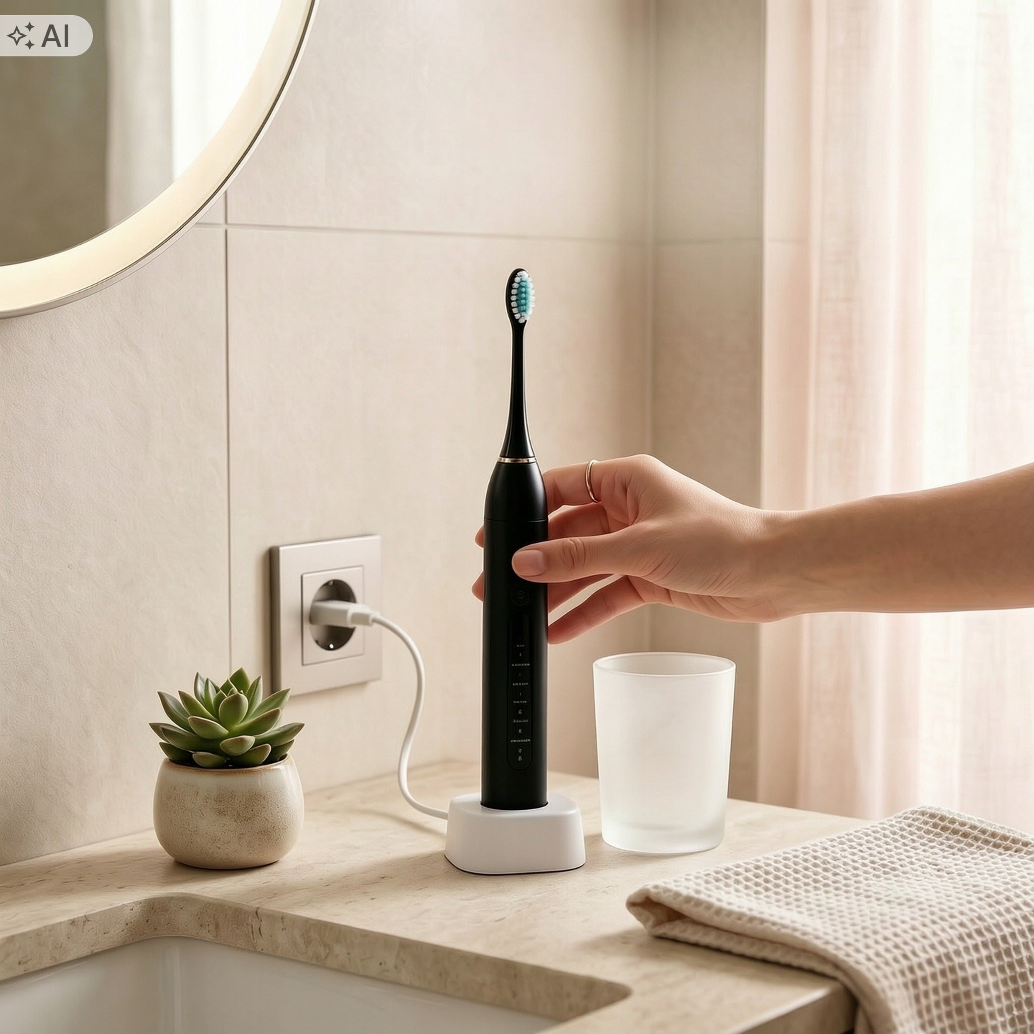 Sonic Electric Toothbrush, 6 Modes, Wireless Charger Medical device no