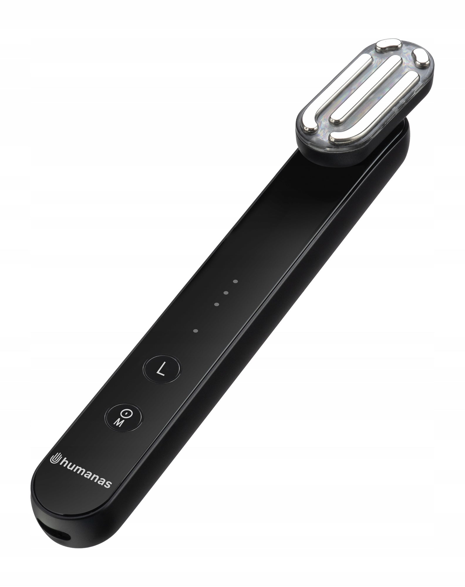 Sonic massager for face lifting with EMS function Humanas Aurora black Manufacturer code Au-BL