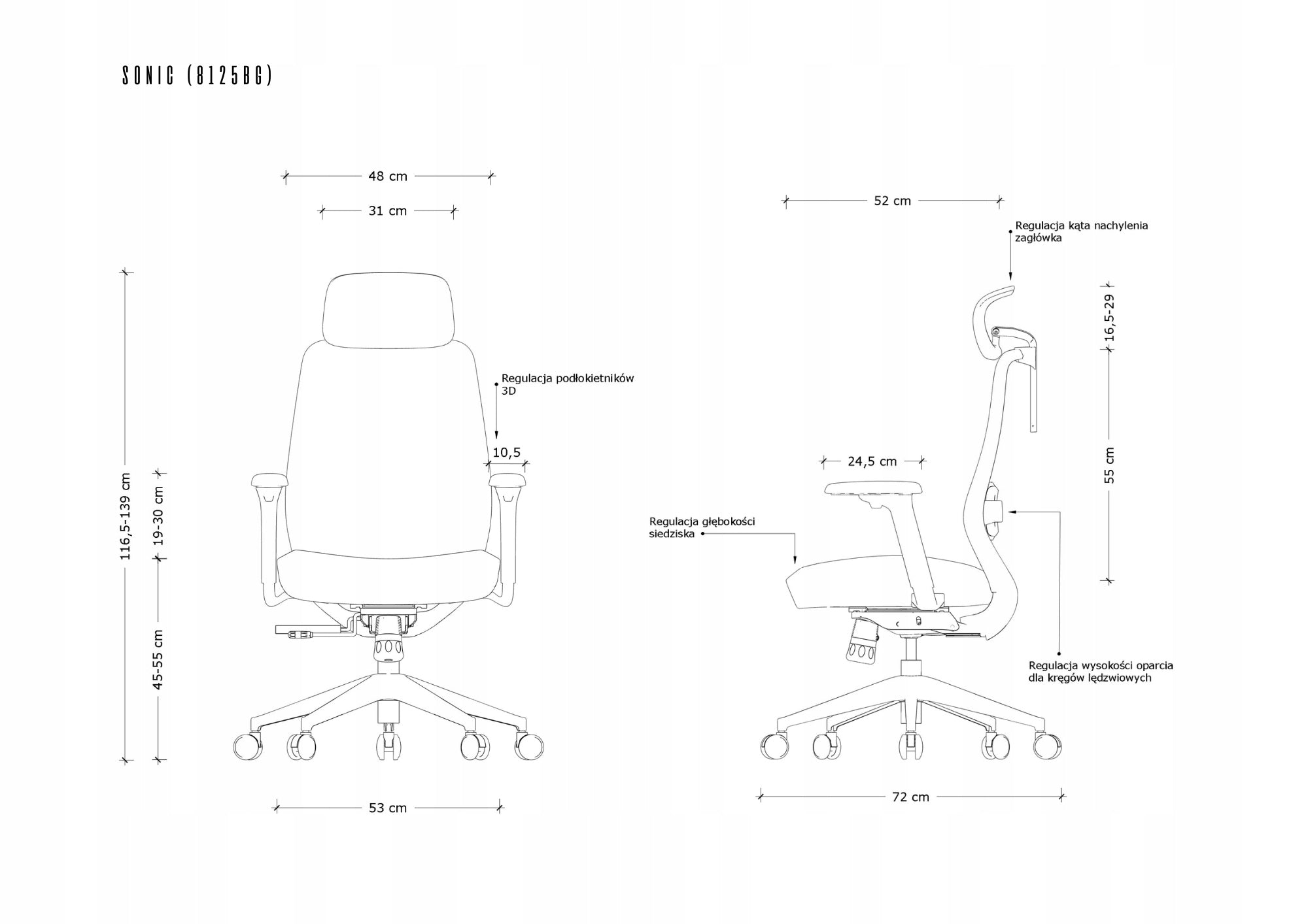 Sonic office swivel chair blue mesh/fabric meets health and safety Brand Unique
