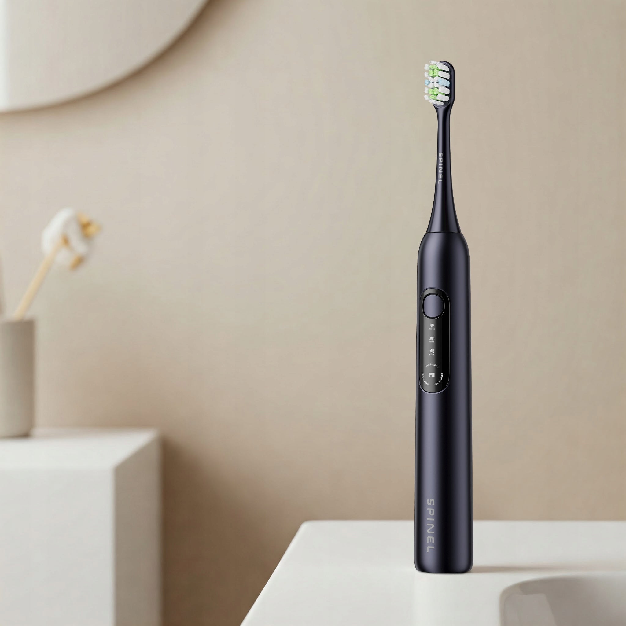 Sonic toothbrush SPINEL CARE SmileOn black smart Ai + set EAN (GTIN) 5905701123087
