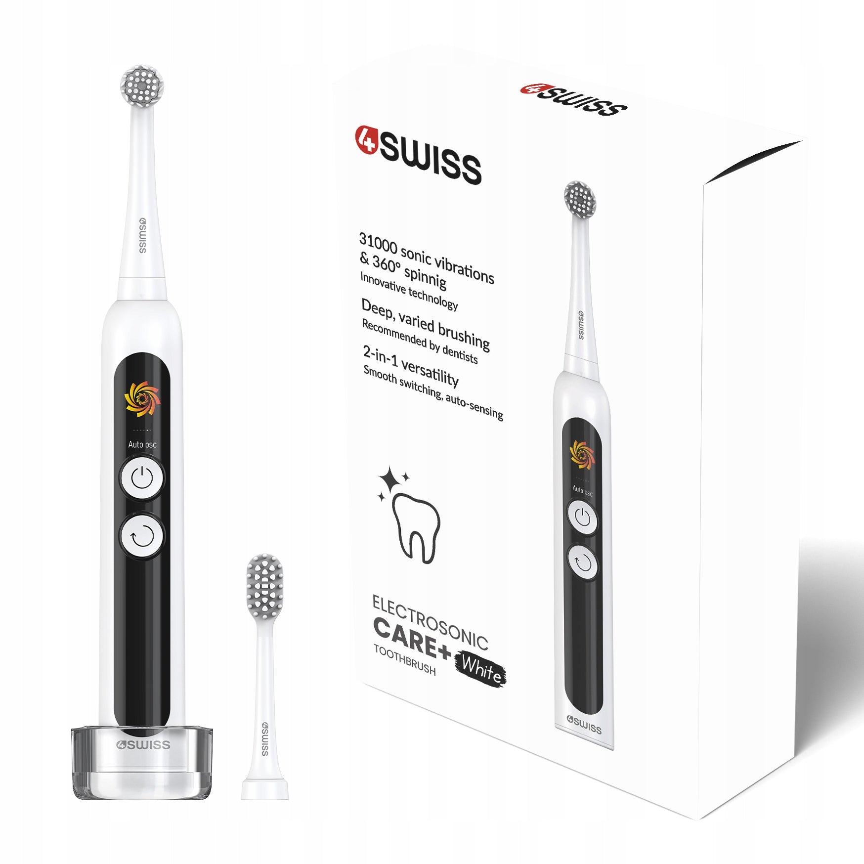 Sonic toothbrush ST216 Electrosonic Care+ White 30h 12 timer modes Manufacturer code ST216