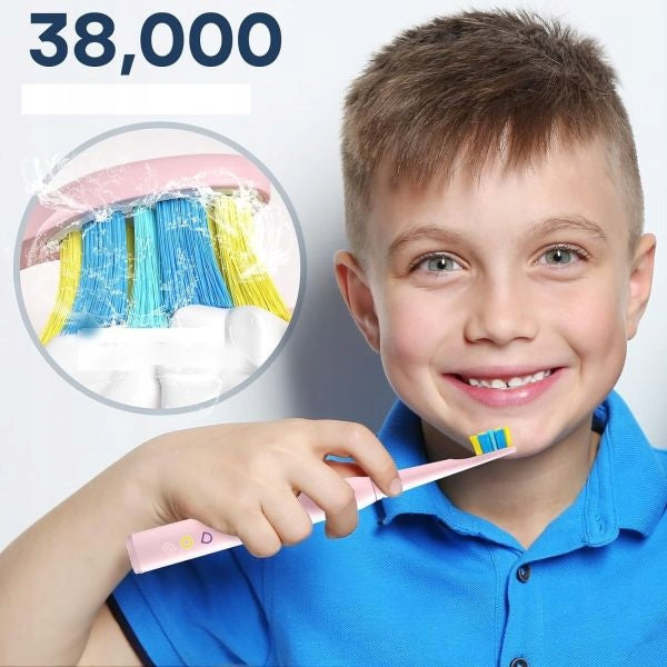 Sonic toothbrush for children 6-12 years old, SEAGO SG-2303, 8 tips, pink Medical device no