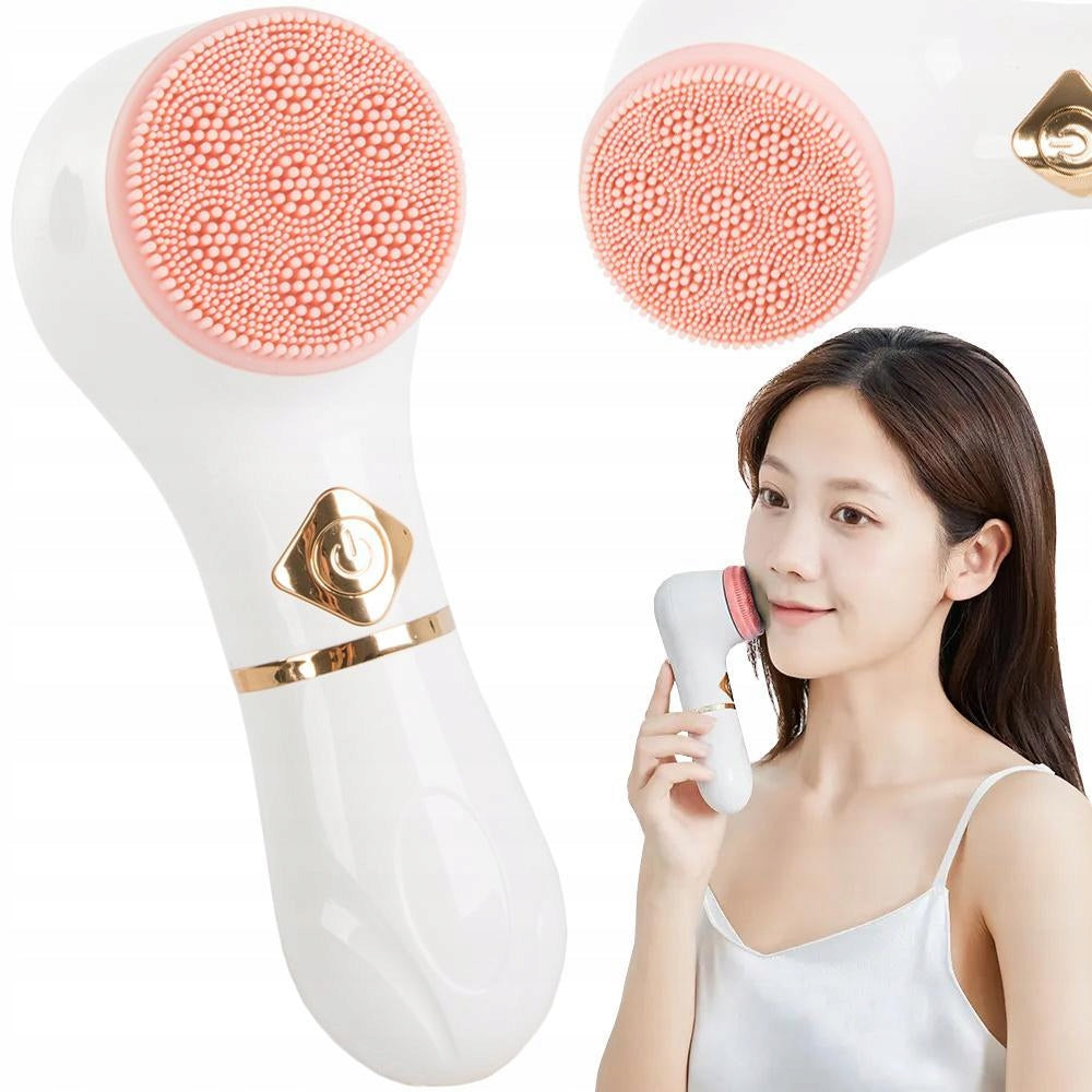 Sonic wireless massage brush for facial cleansing