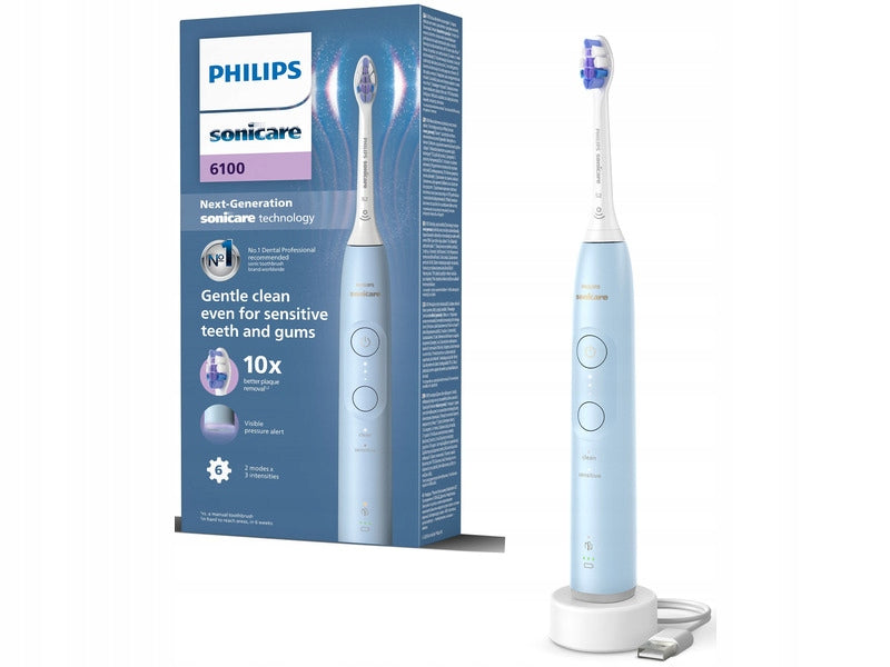 Sonicare PHILIPS Sonicare 6100 HX7406/01 Blue Brush type sonic