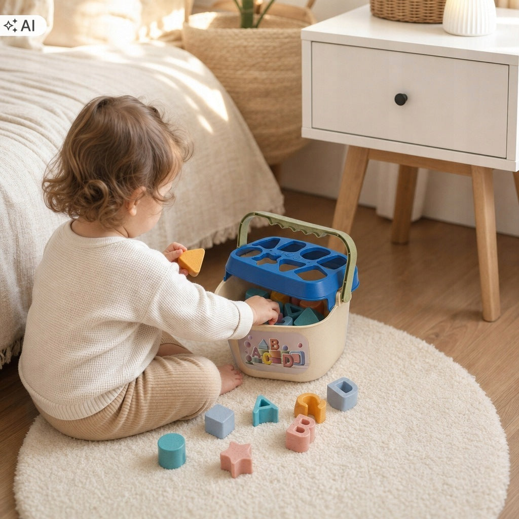 Sorter shapes for children Montessori Puzzle educational blocks toy Manufacturer code 617-171