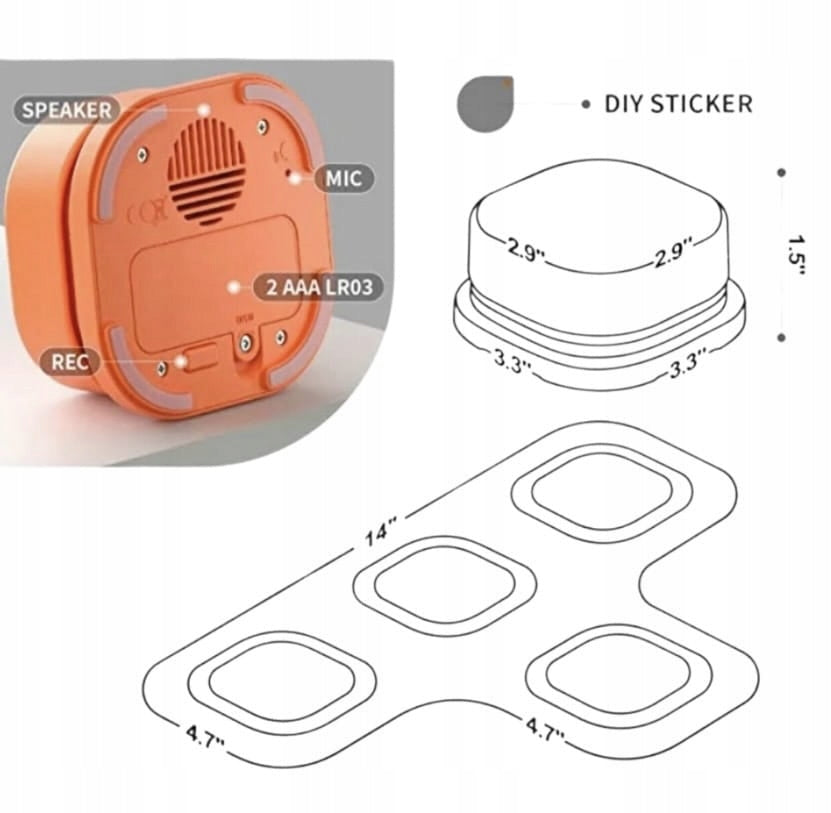 Sound button for dog - 1 pc. Salto_nat Manufacturer code salto_nat