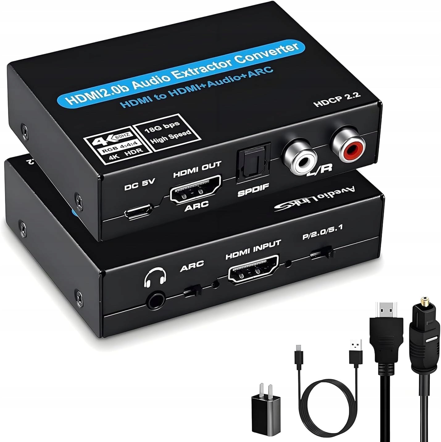 Sound extractor ARC HDMI 4K HDR HDCP2.2 Toslink Brand no brand