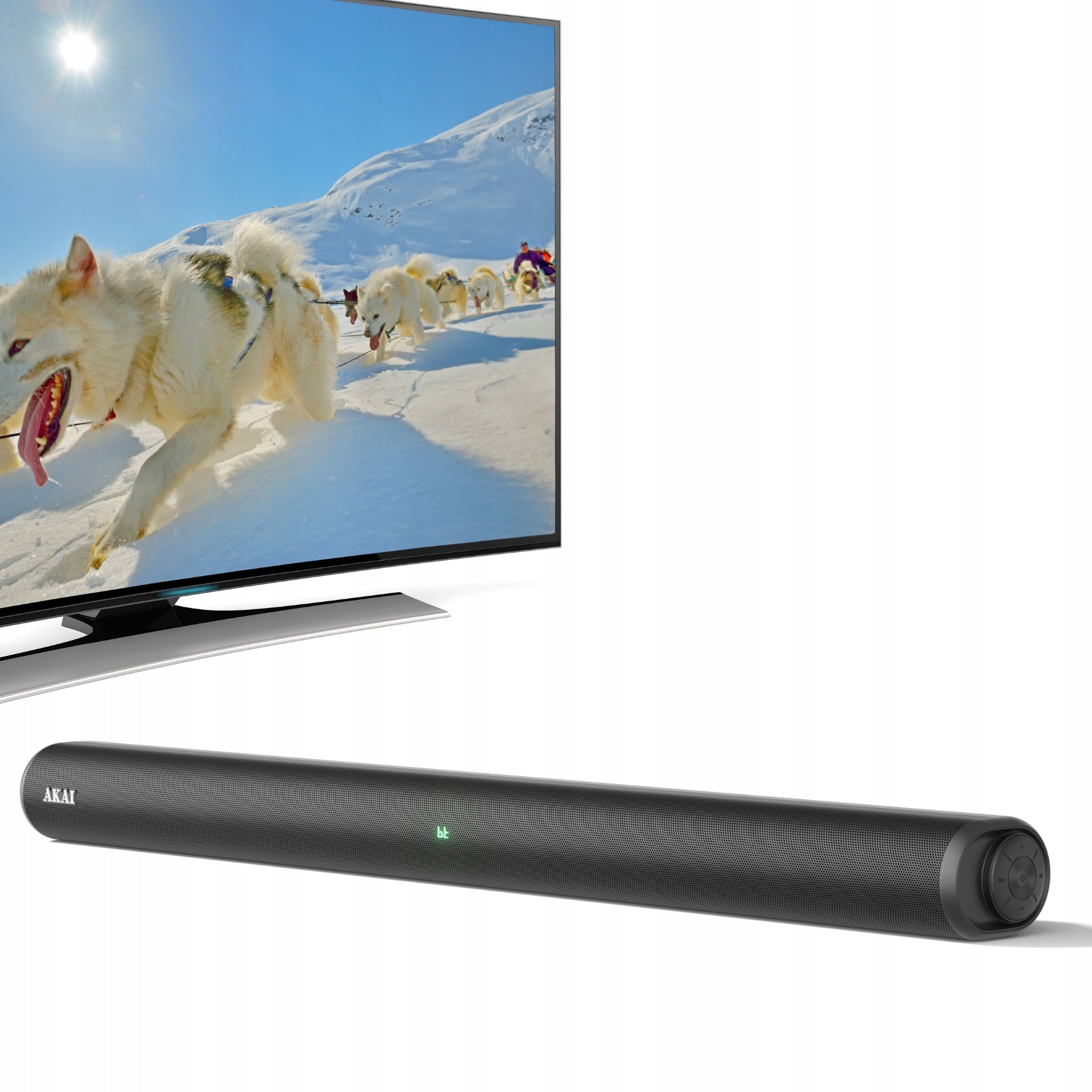 Soundbar AKAI ASB-6L 60W 2.0 RMS Subwoofer Wireless Bluetooth HDMI ARC Packaging status original