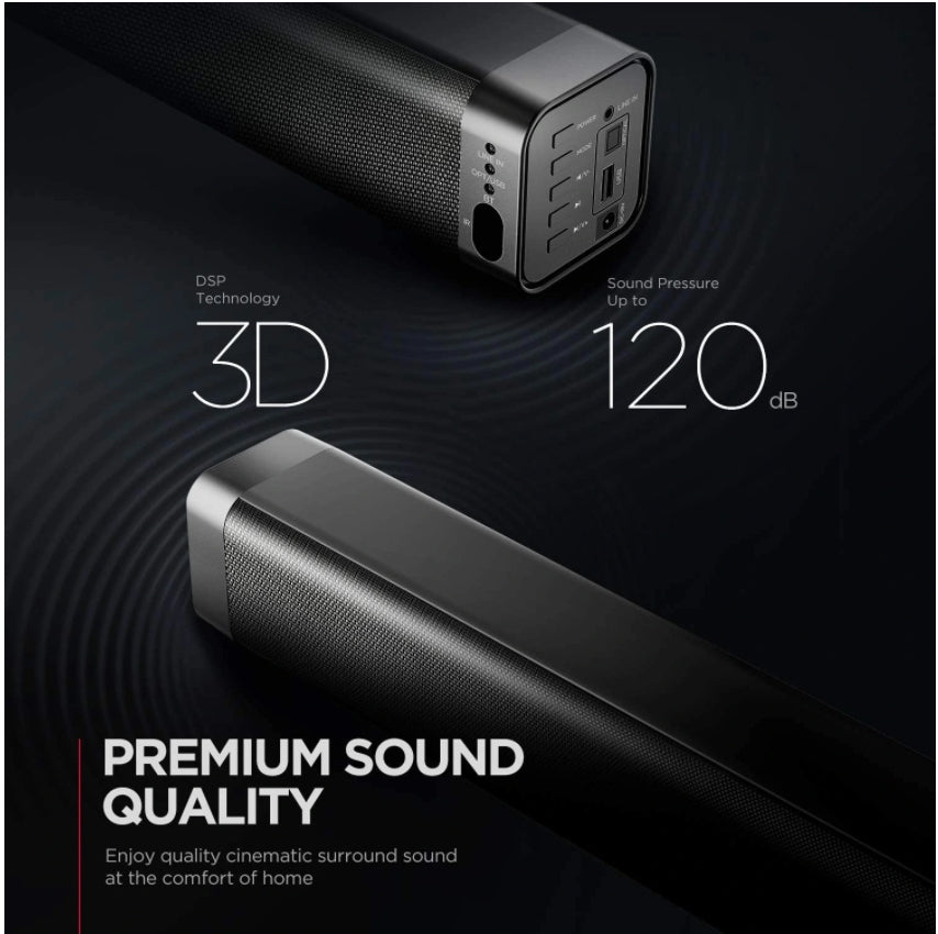 Soundbar Bomaker Odine I 2.0 black BT AUX USB OPT Brand Bomaker