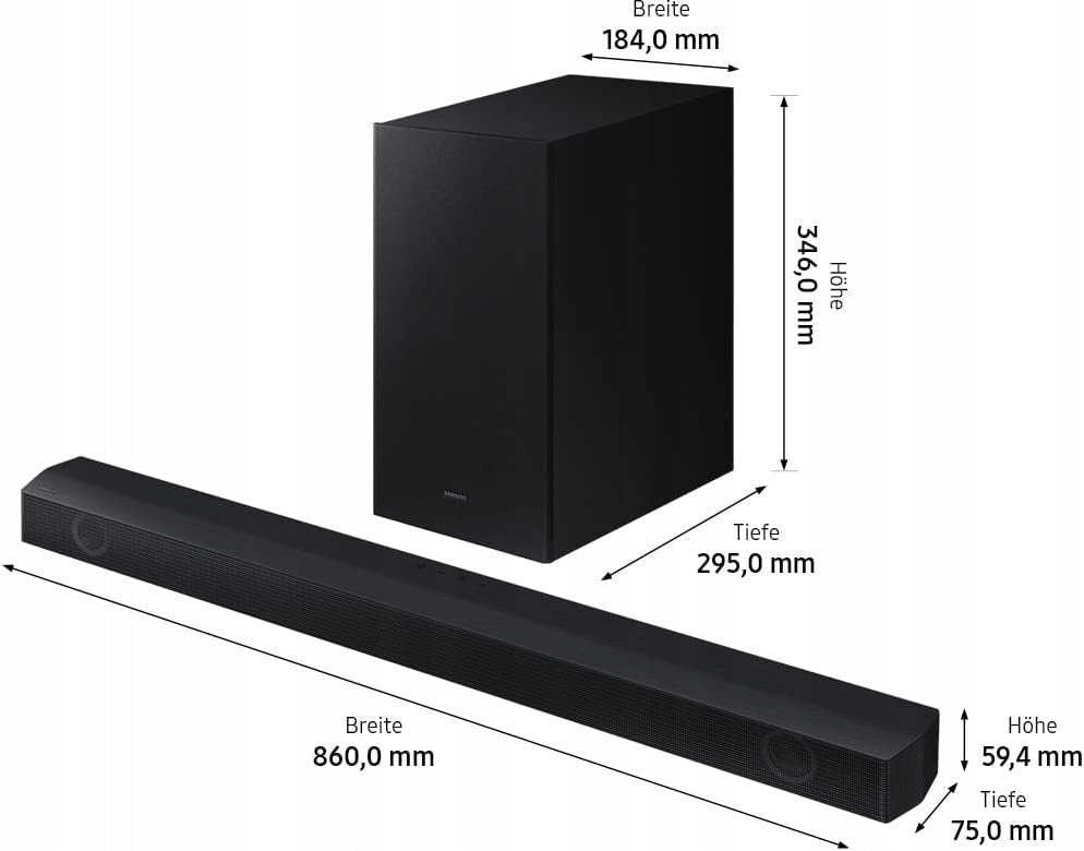 Soundbar Samsung HW-B540 2.1 DTS Virtual:X, Adaptive Sound Game Mode 360W EAN (GTIN) 8806094326970