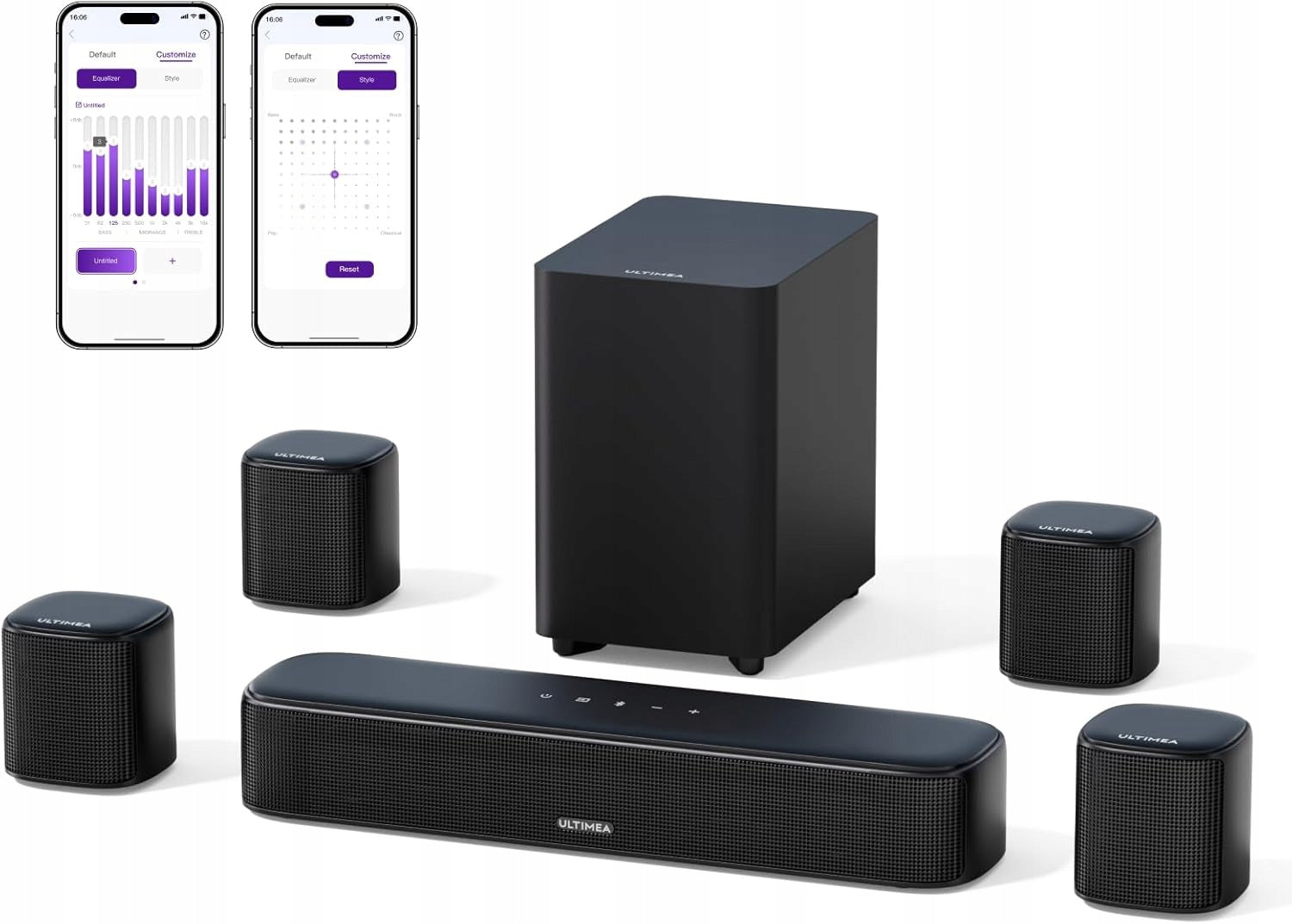 Soundbar Ultimea Aura A40 Surround Sound 7.1 BassMX and SurroundX 330 W