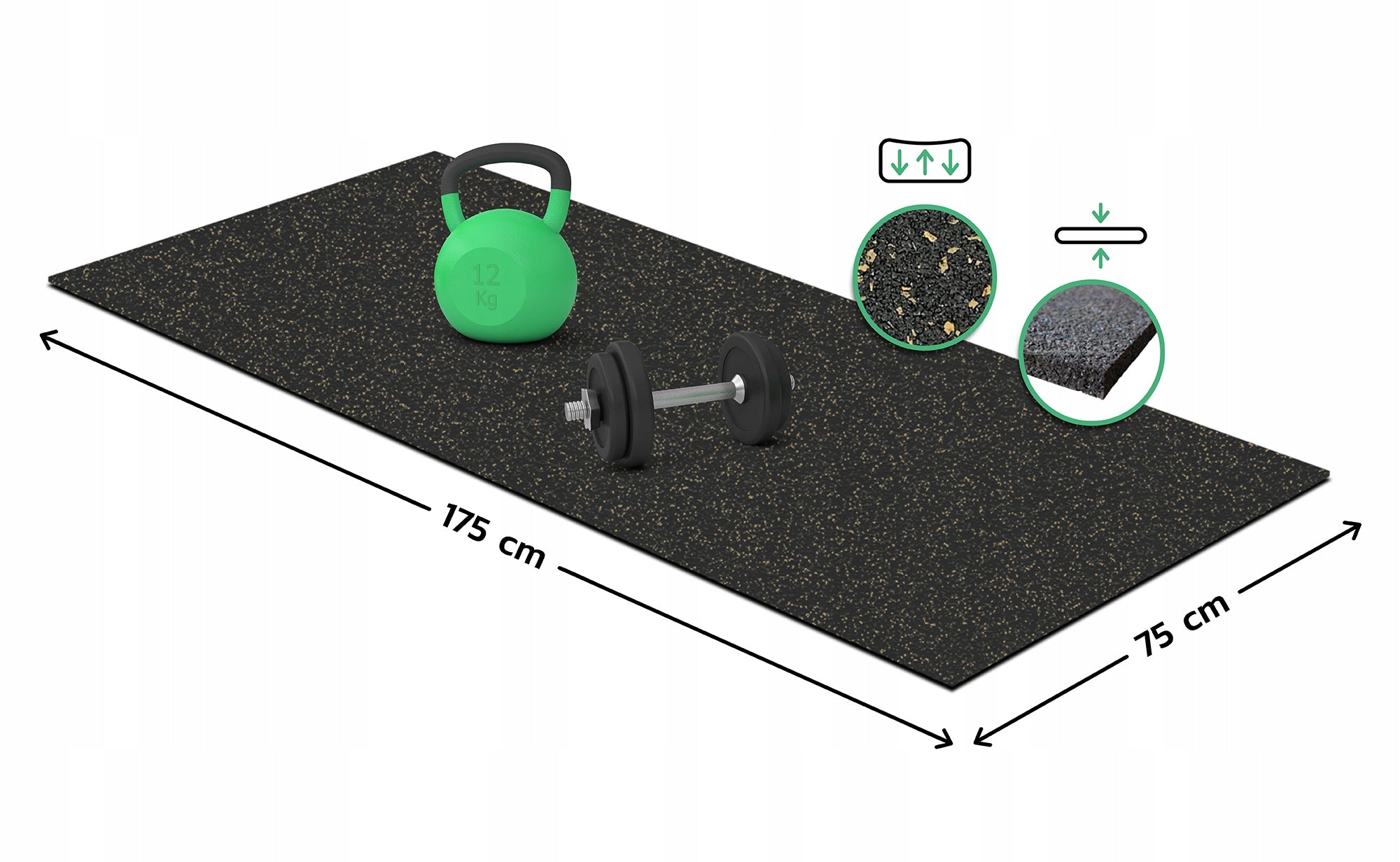 Soundproofing mat URBOGYM for sports equipment Brand Urbogym