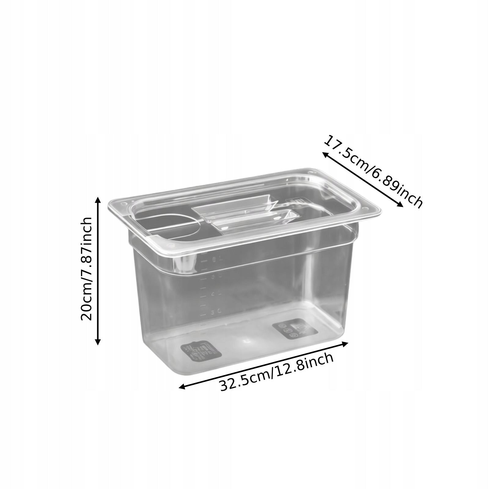 Sous Vide Container Transparent Easy to Use Food Storage Slow Cooker Packaging status original