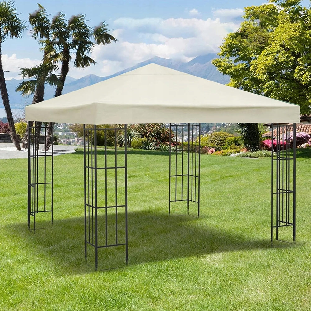 Spare Roof for Garden Pavilion 3x3m Hydrophobic BEIGE NEW Width 3 m