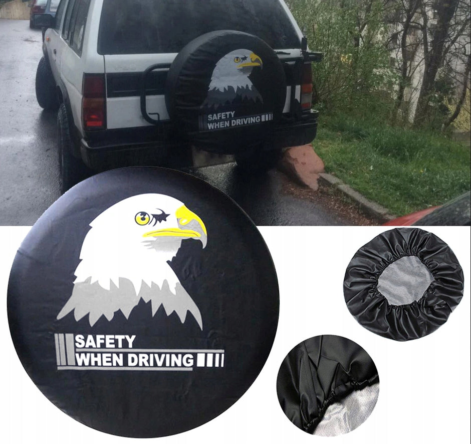 Spare Wheel Cover 82 cm x 30 cm black, print Eagle Snakeman 4WD Diameter other