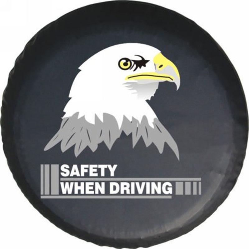 Spare Wheel Cover 82 cm x 30 cm black, print Eagle Snakeman 4WD