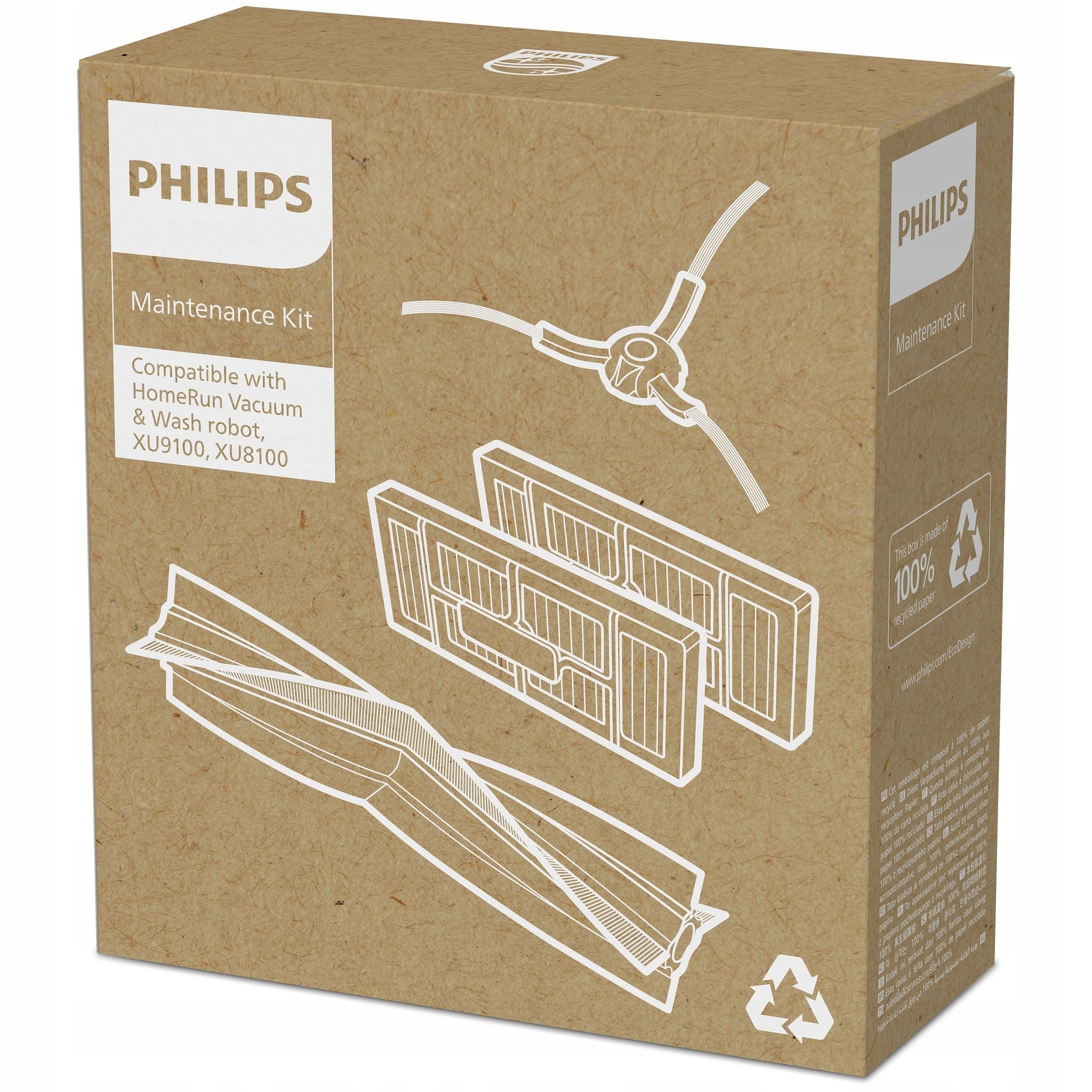 Spare parts kit for Philips Aqua XU9100/10 XV1492/10 robot