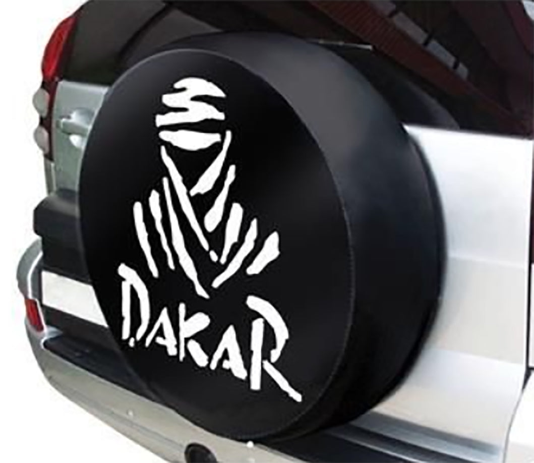 Spare wheel cover 72 cm x 24 cm black, Dakar print Snakeman 4WD Diameter other