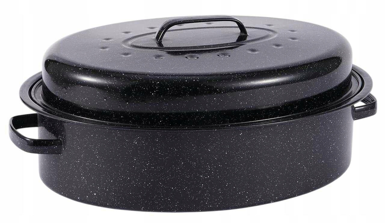 Speckled enamel pan 37x27x12,5 cm
