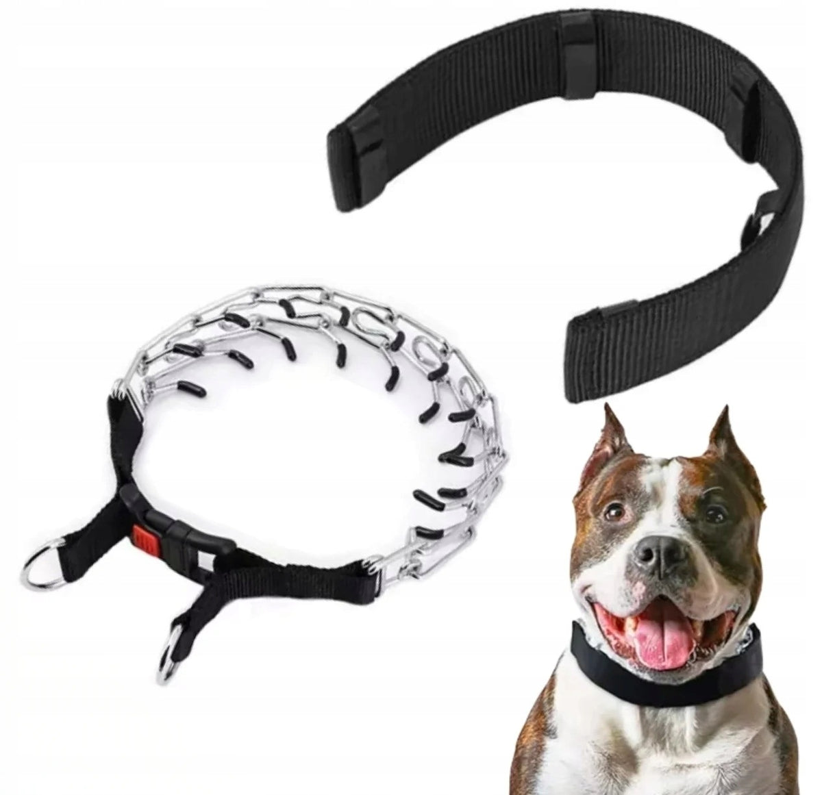 Spiked steel dog collar size XL Woofy 1 pc. Brand Woofy