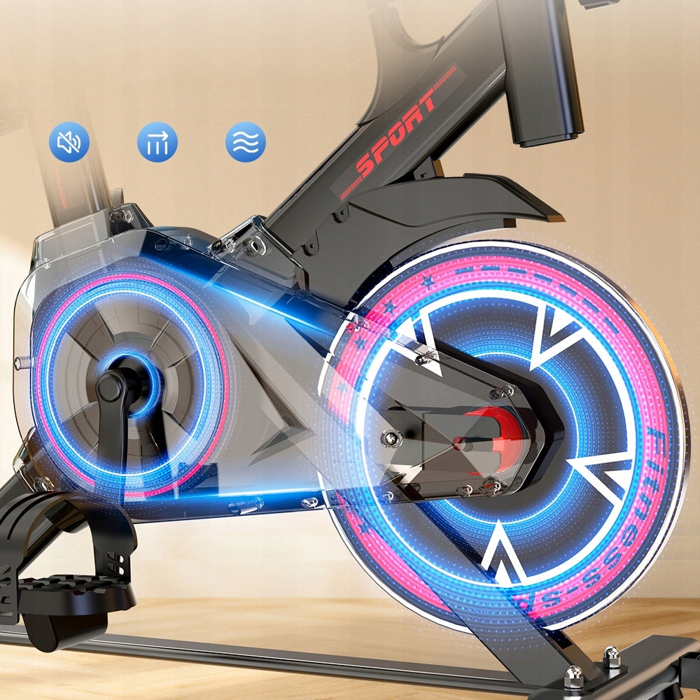 Spinning Bike Quiet 6kg Flywheel Adult Exercise Bike Home lcd Packaging status original