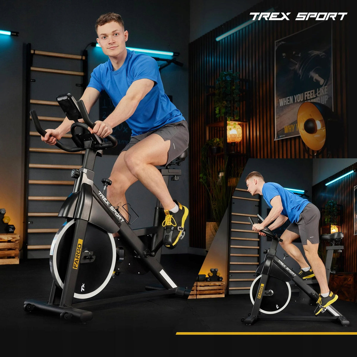 Spinning bike magnetic stationary exercise bike LCD Trex Sport Packaging status original