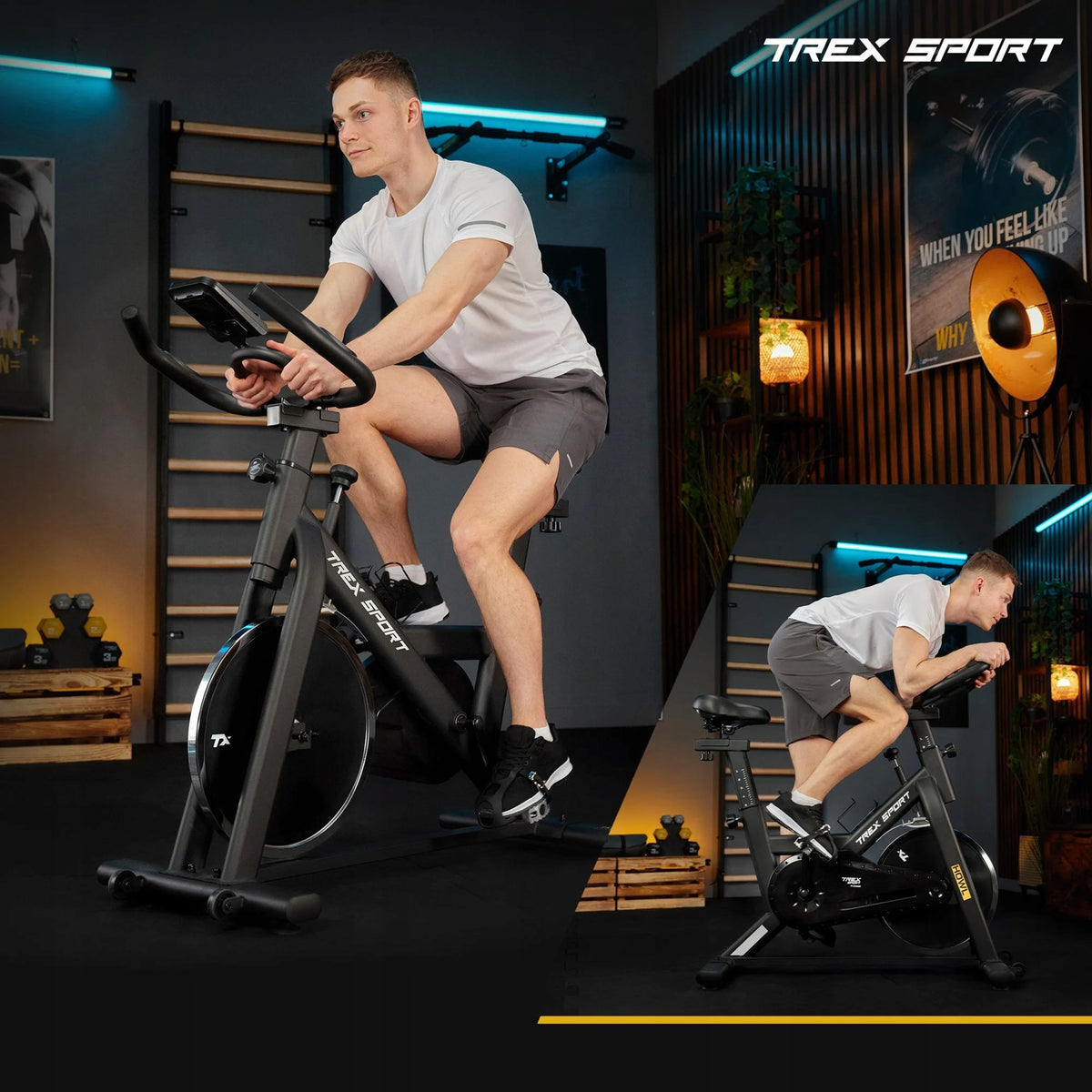 Spinning bike stationary exercise bike adjustable Howl Trex Sport Packaging status original