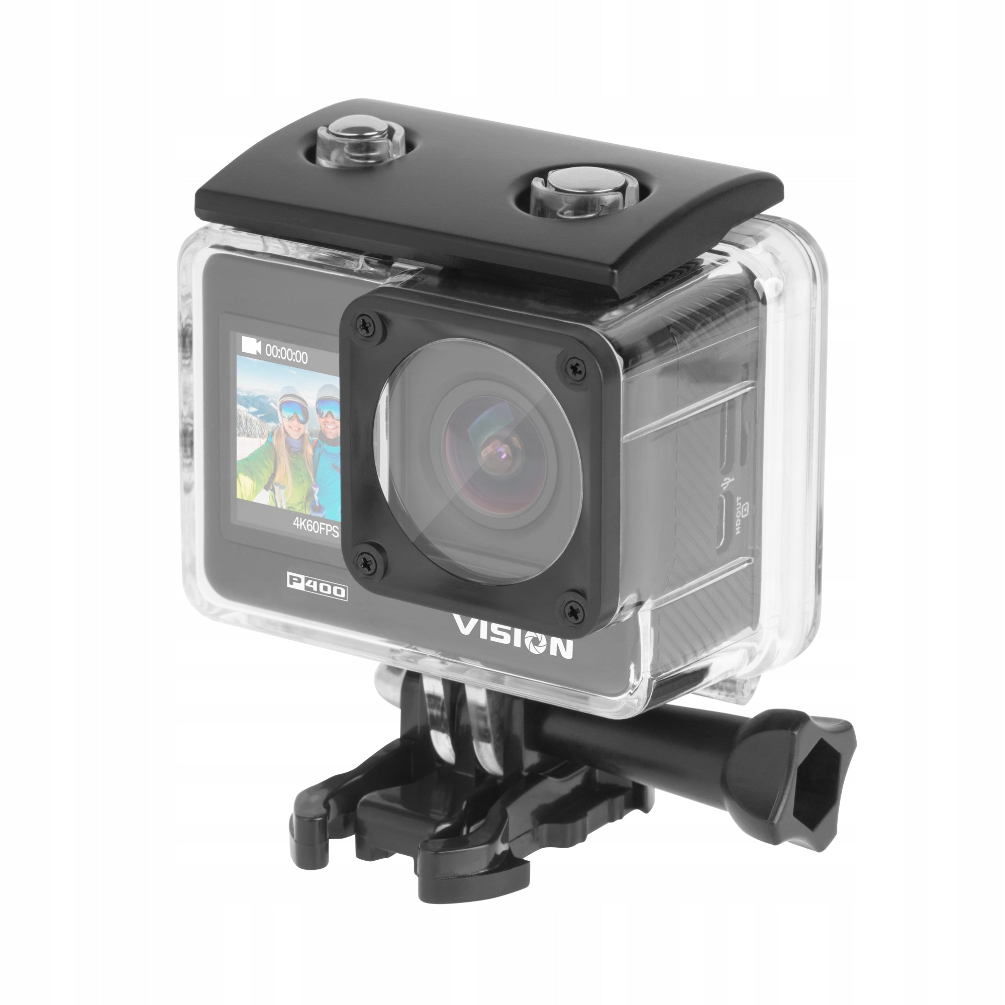 Sports camera 4K 60FPS camera Kruger&Matz Vision P400 accessories remote control Packaging status original