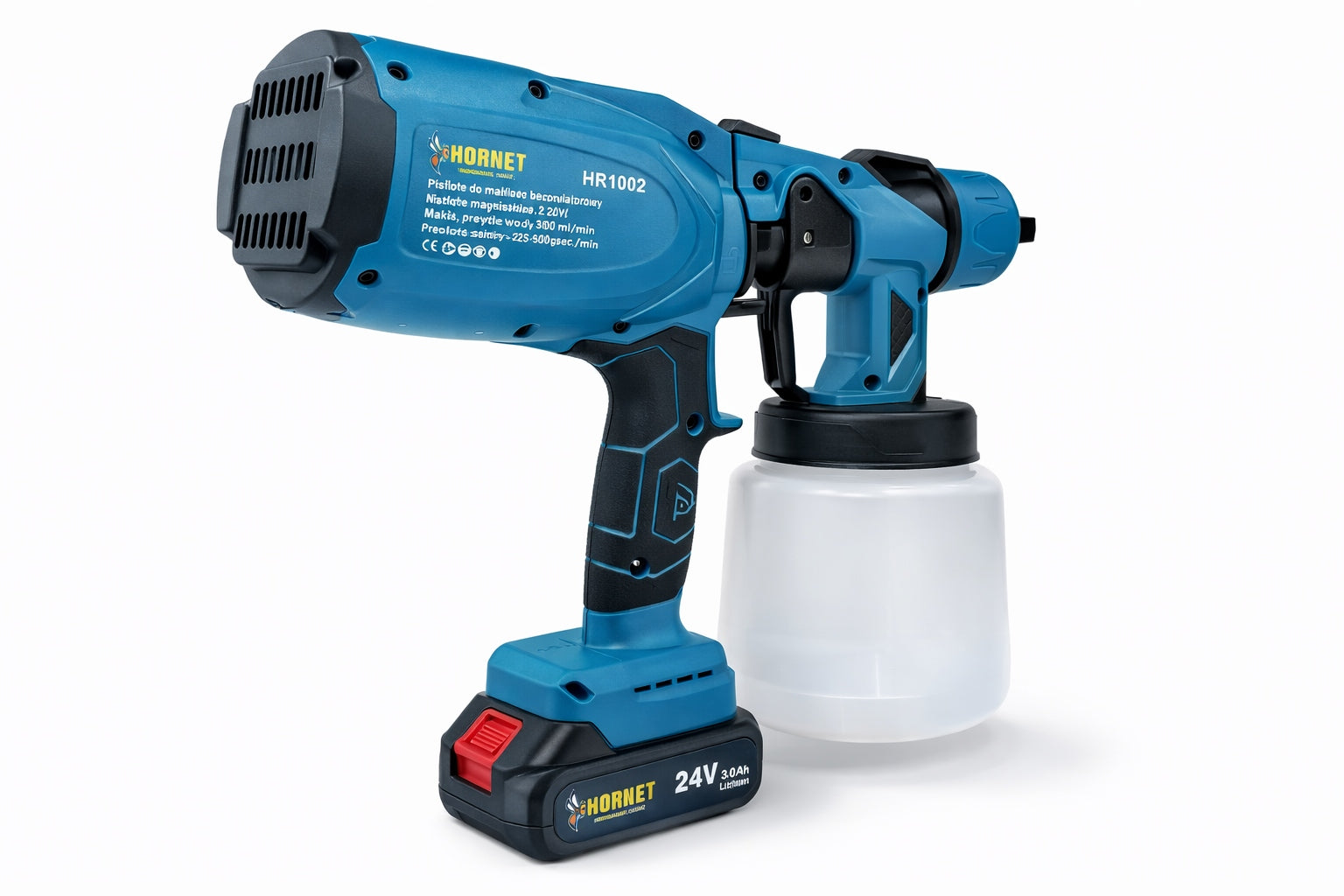 Spray Paint Gun Cordless Aggregate 2x24V Batteries Manufacturer code HR1002