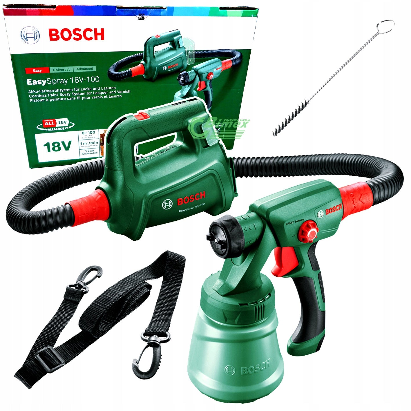 Spray gun AKU 1,3M 0,80L EasySpray 18V-100 BOSCH 0603208000
