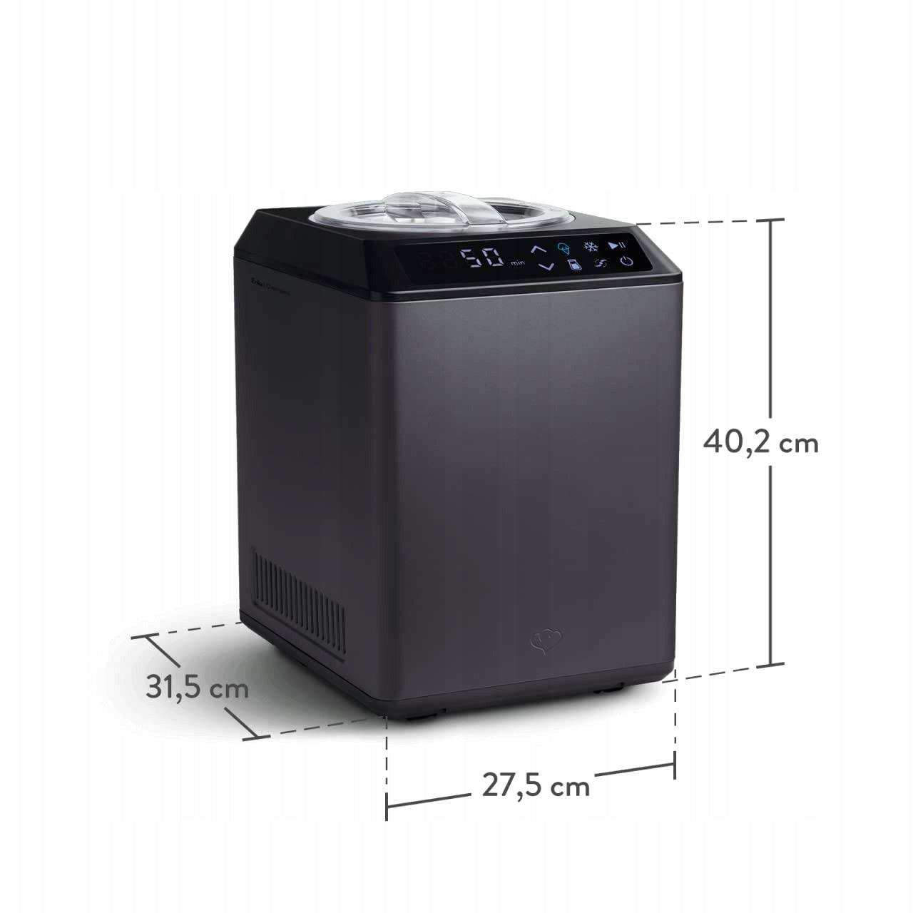 Springlane Erika 2 in Ice Cream and Yogurt Maker Machine Dominant color black