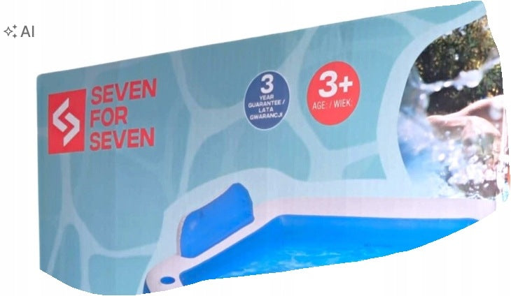 Square inflatable swimming pool Seven for 7 199 x cm
