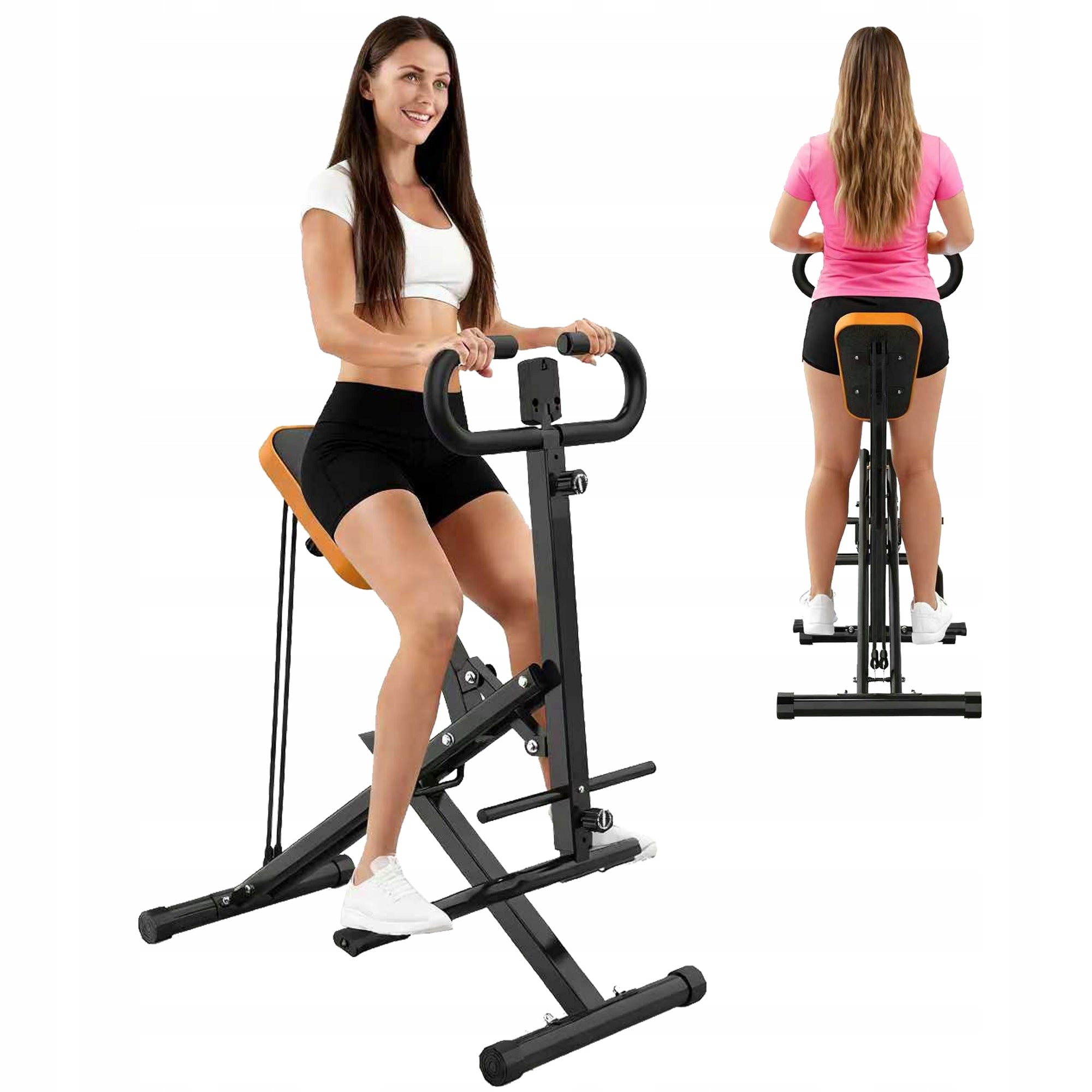 Squat machine, folding buttock trainer