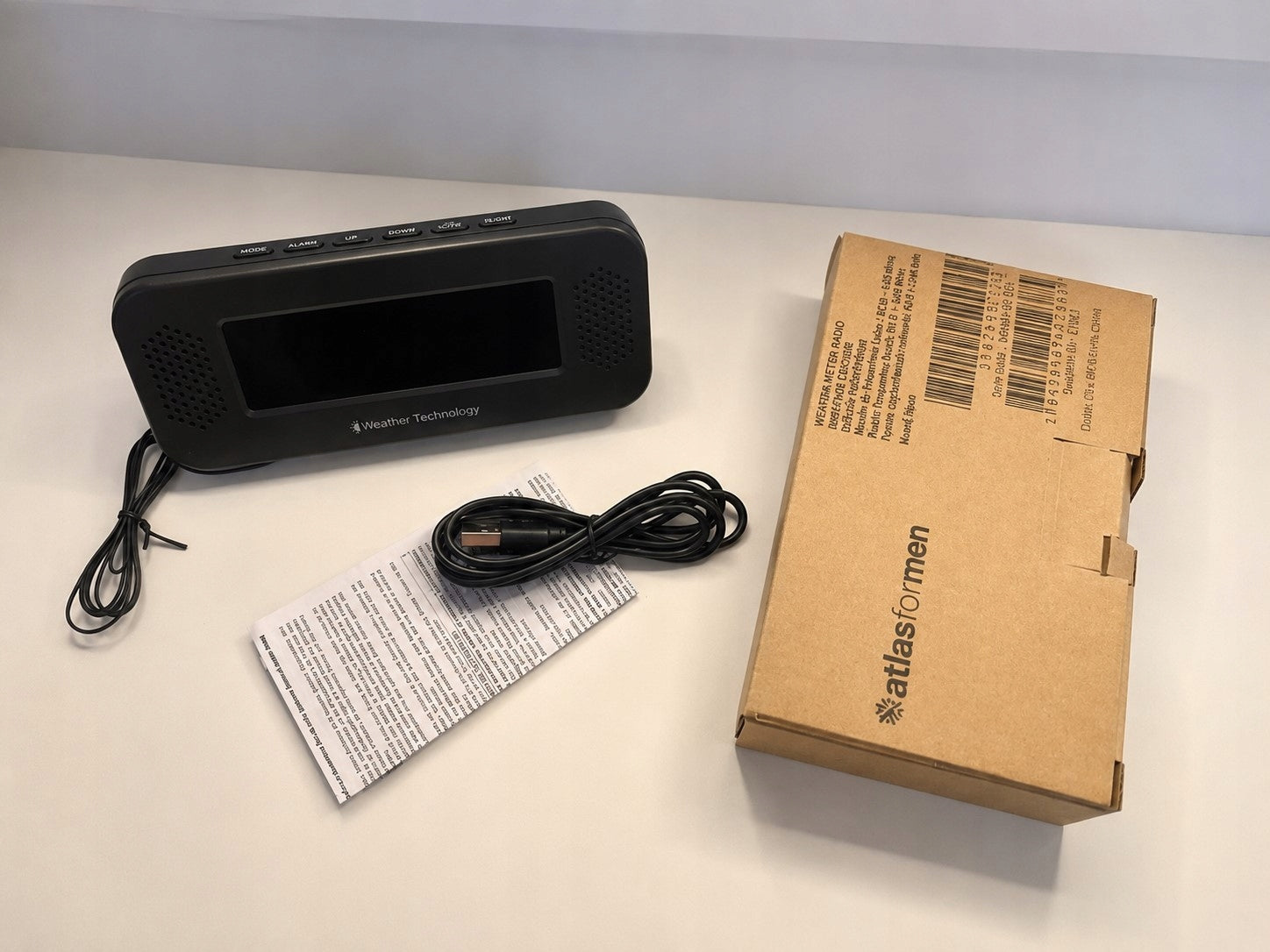 Stacja pogodowa z radiem FM LCD USB | Zegar | Termometr | Higrometr Brand no brand
