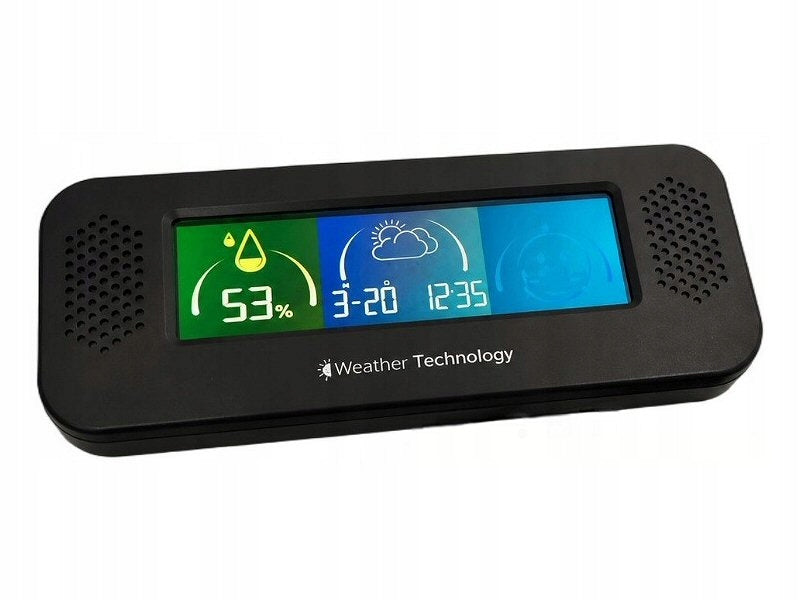 Stacja pogodowa z radiem FM LCD USB | Zegar | Termometr | Higrometr