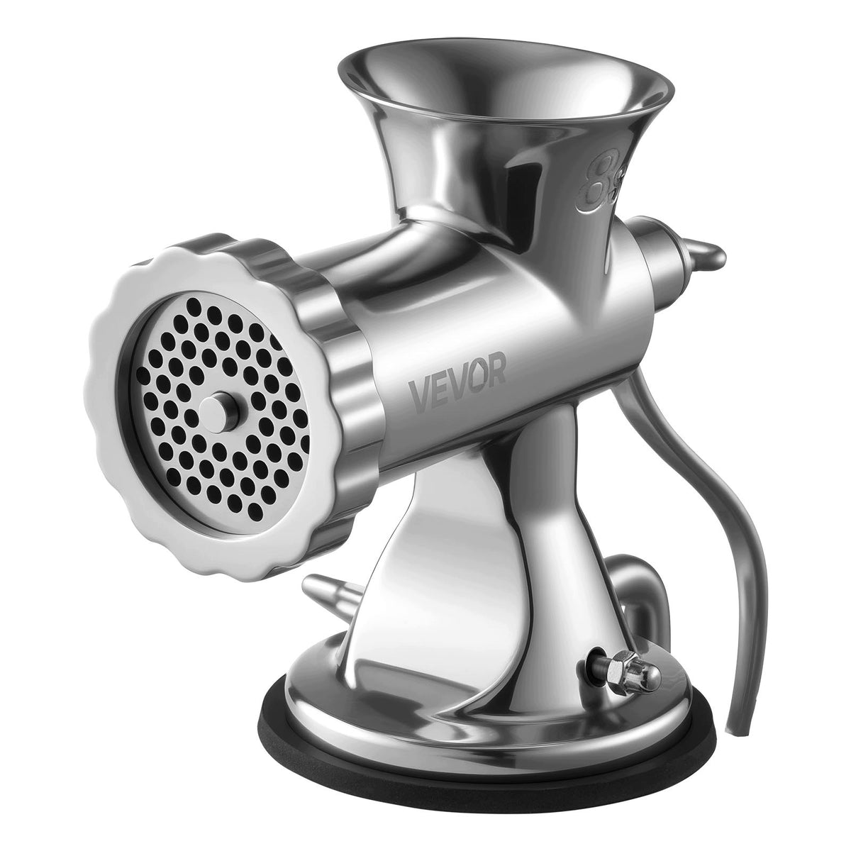 Stainless Steel Handheld Meat Machine Model No. 8 Silver For Home Dominant color silver