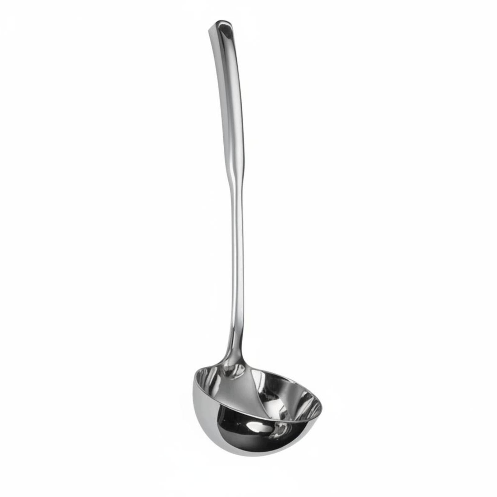 Stainless Steel Ladle Deep Bowl Ladle Single Piece Construction Soup Spoon