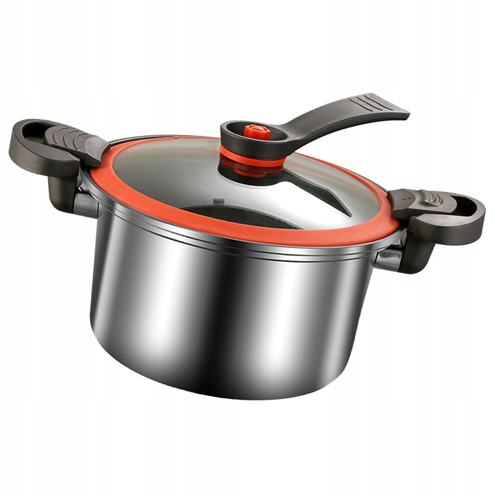 Stainless Steel Micro Pressure Cooker with Double Handles Capacity 1 l