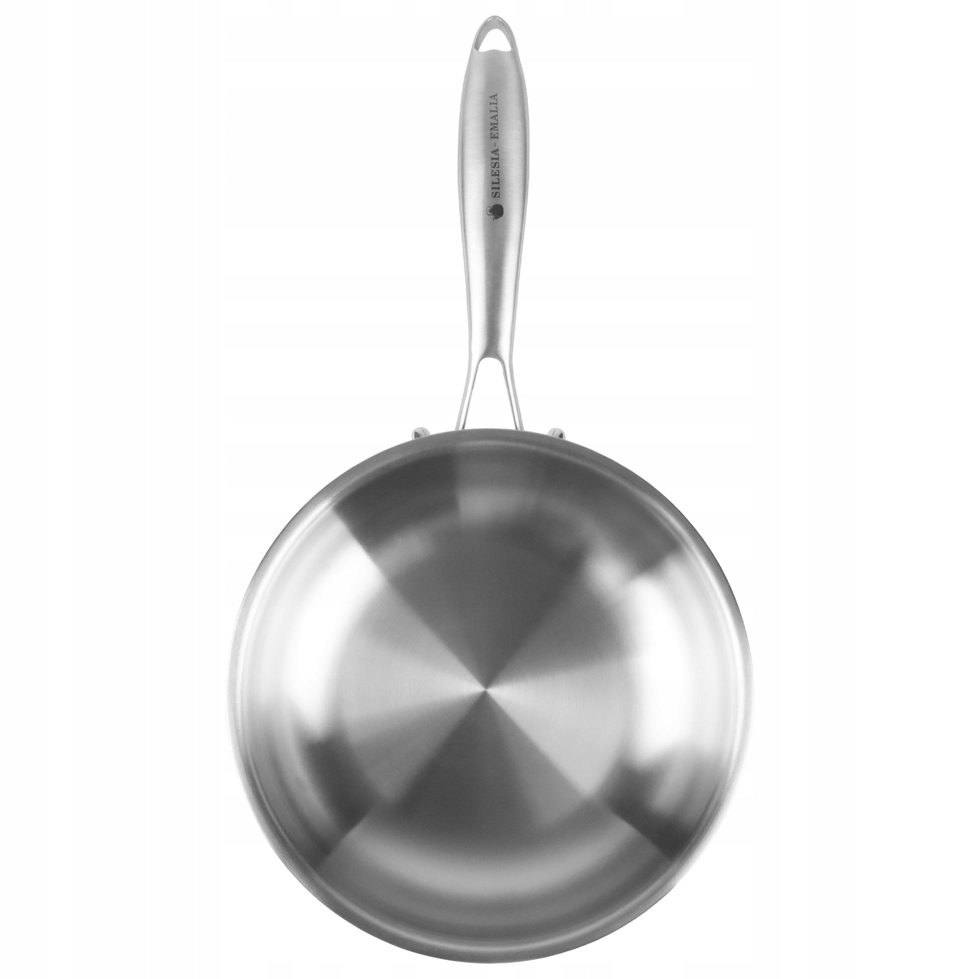 Stainless Steel Pan ESTERA 24cm INDUCTION TRADITIONAL STEEL GAS