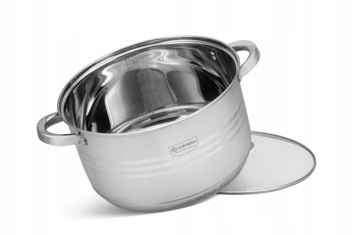 Stainless Steel Pot Set for Gas Induction 12 Parts Manufacturer code EB-4037