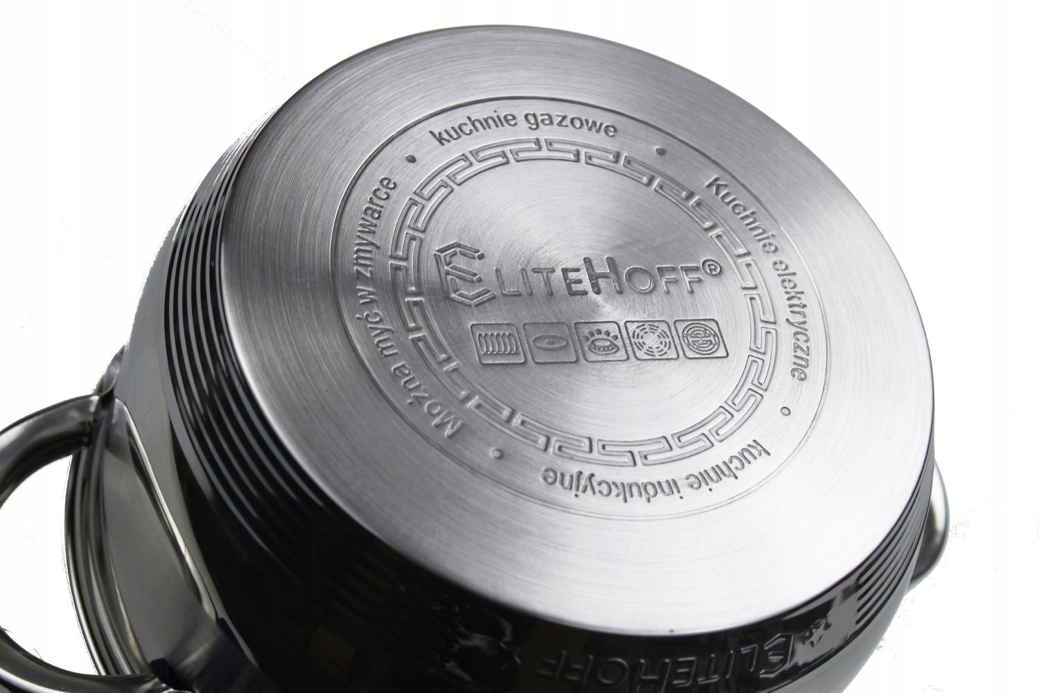 Stainless Steel Pot with Lid Gas Induction 10L Manufacturer code 92863