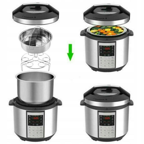 Stainless Steel Steamer Basket Egg Steam Rack Pressure Cooker Zest Capacity 0 l