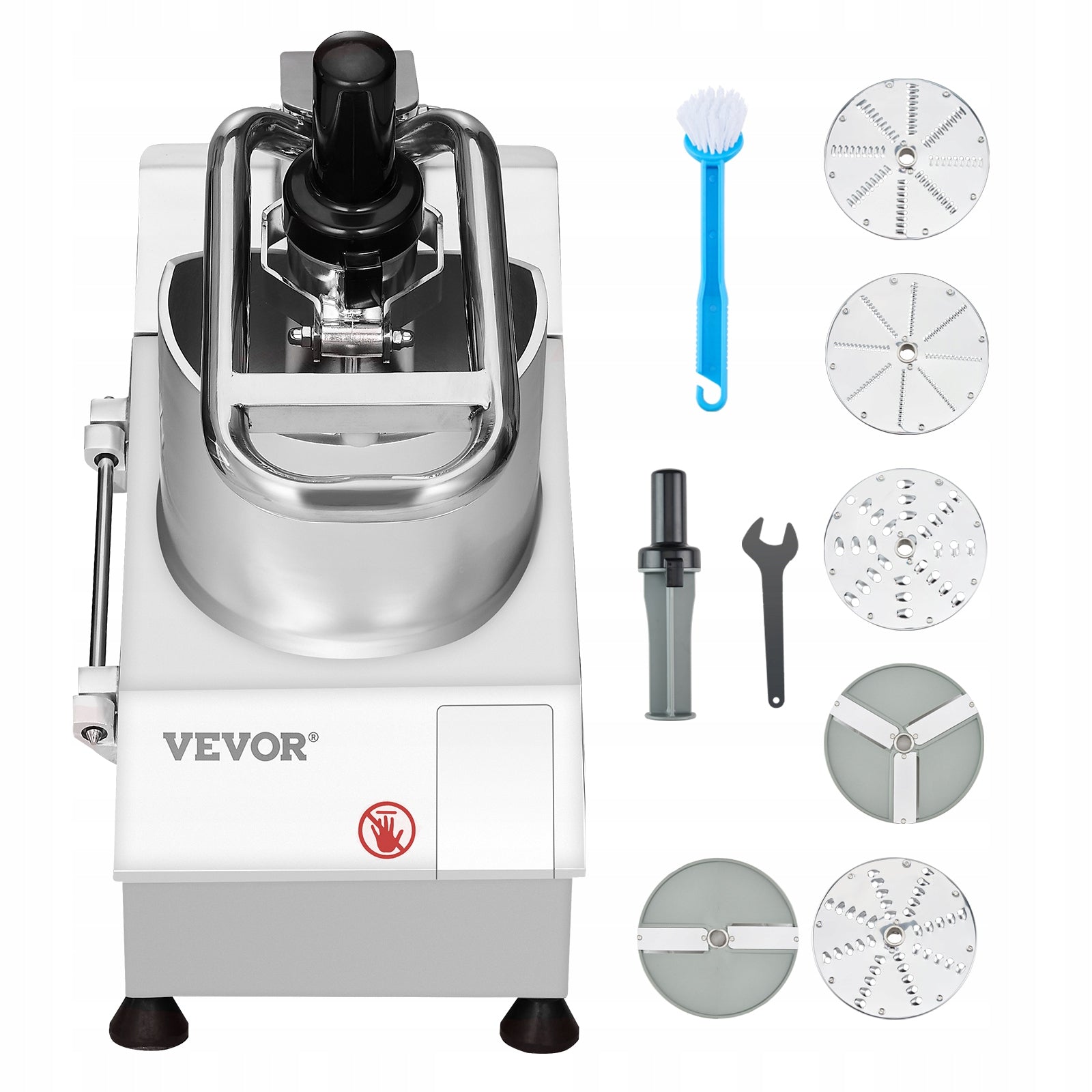 Stainless Steel Vegetable Slicer 750W With 6 Blades For Vegetable And Fruit