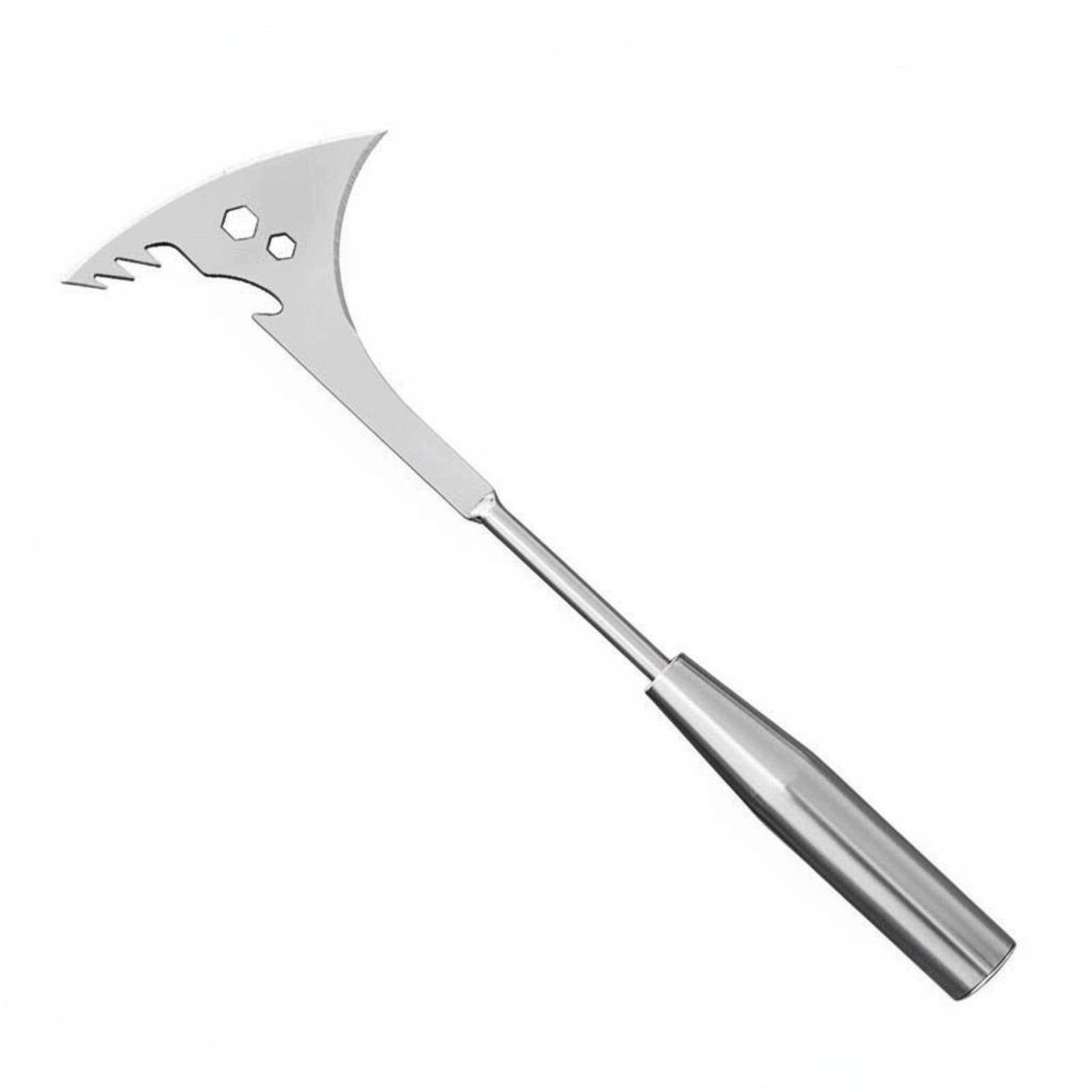Stainless Steel Weeding Scraper L Shaped Hook Garden Multi-function Knife